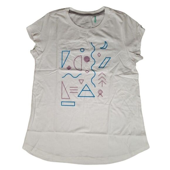 Hydro Flask Women's White Shape Up T-Shirt Sz L - Picture 1 of 7